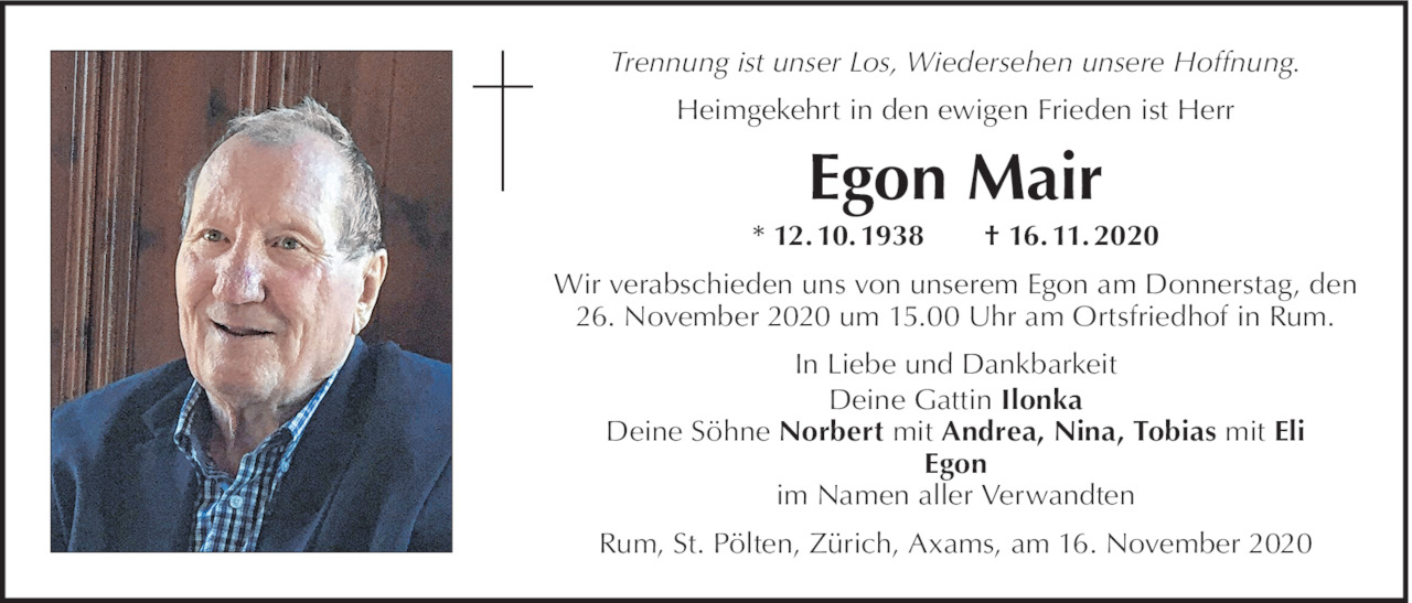 Egon Mair Bild