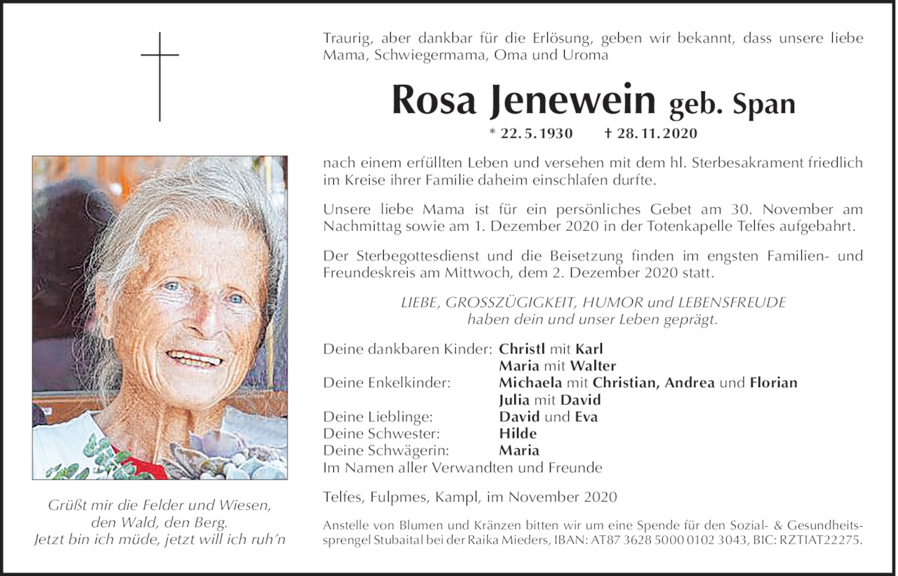 Rosa Jenewein Bild