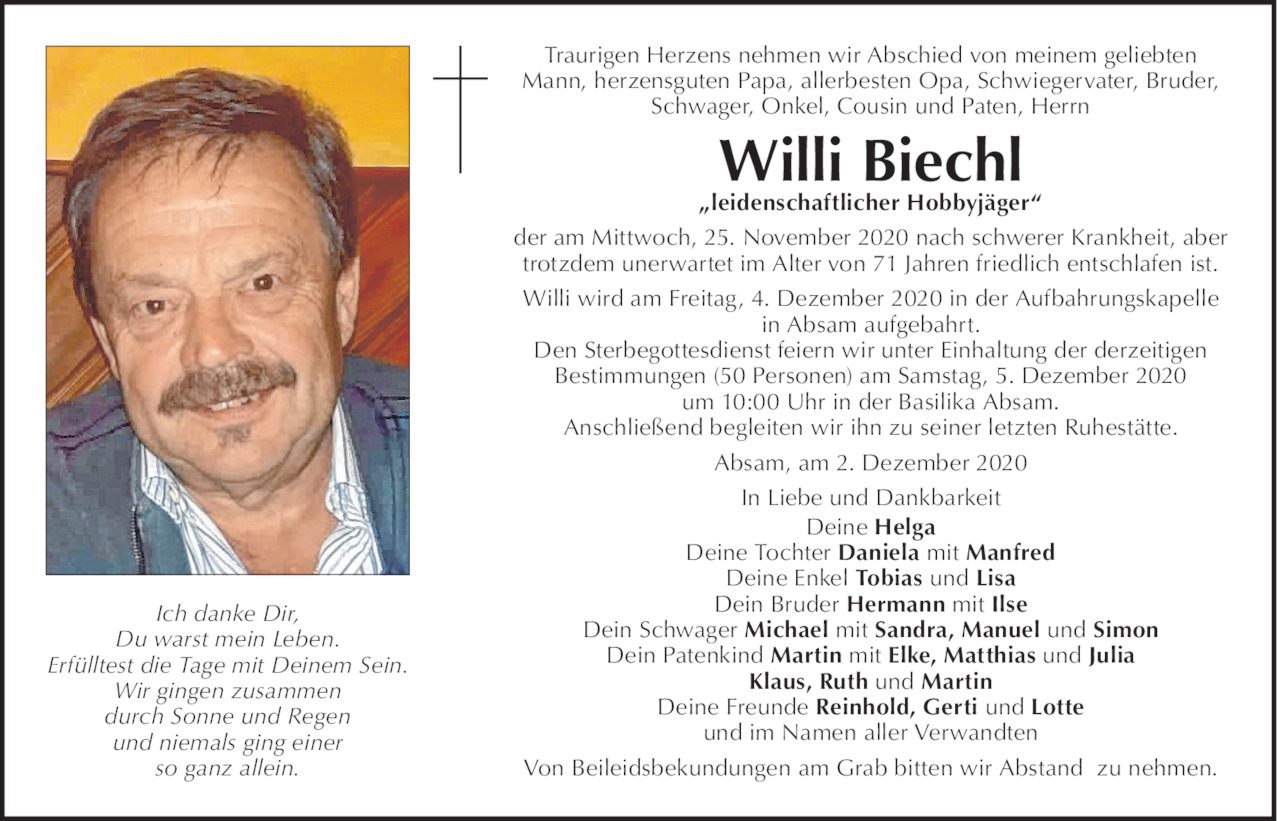 Willi Biechl Bild