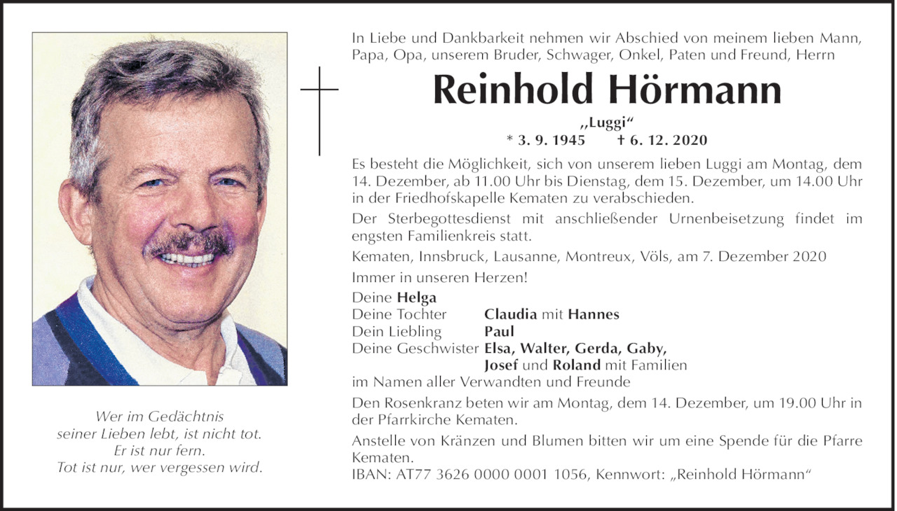 Reinhold Hörmann Bild