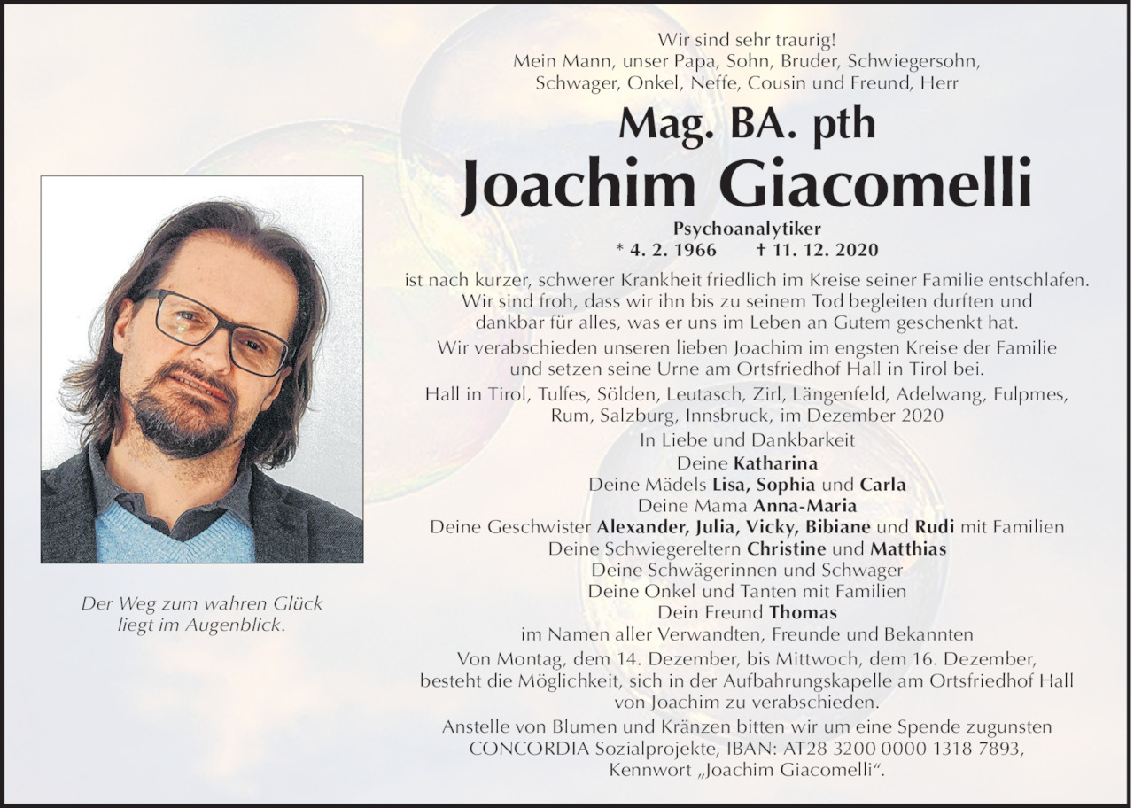 Joachim Giacomelli Bild