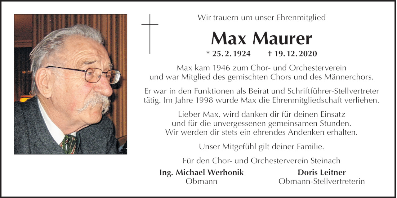 Max Maurer Bild