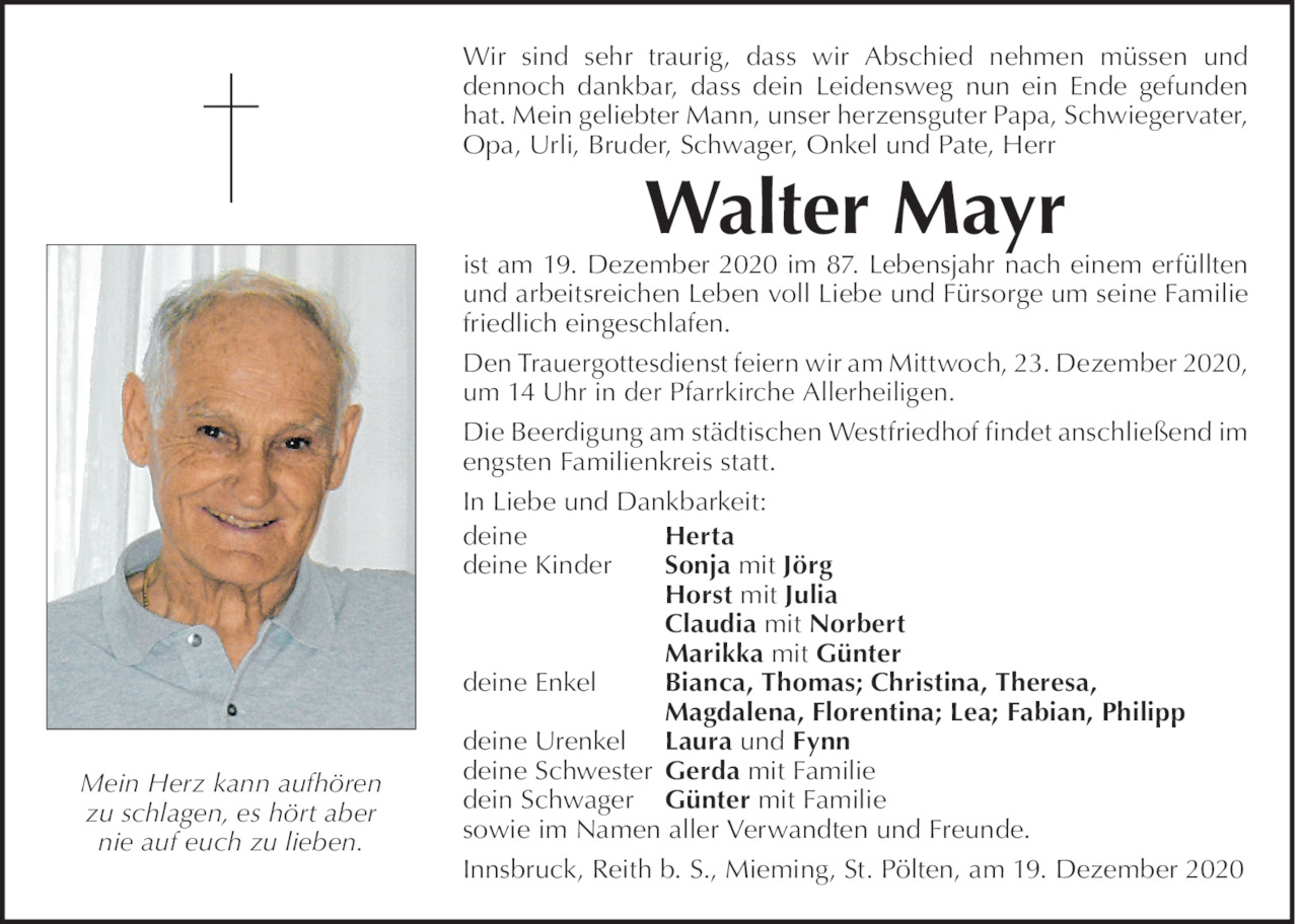 Walter Mayr Bild