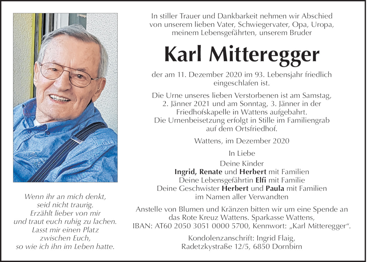 Karl Mitteregger Bild