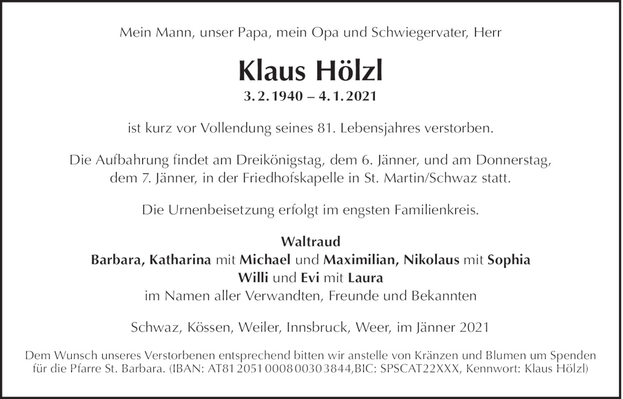 Klaus Hölzl Bild