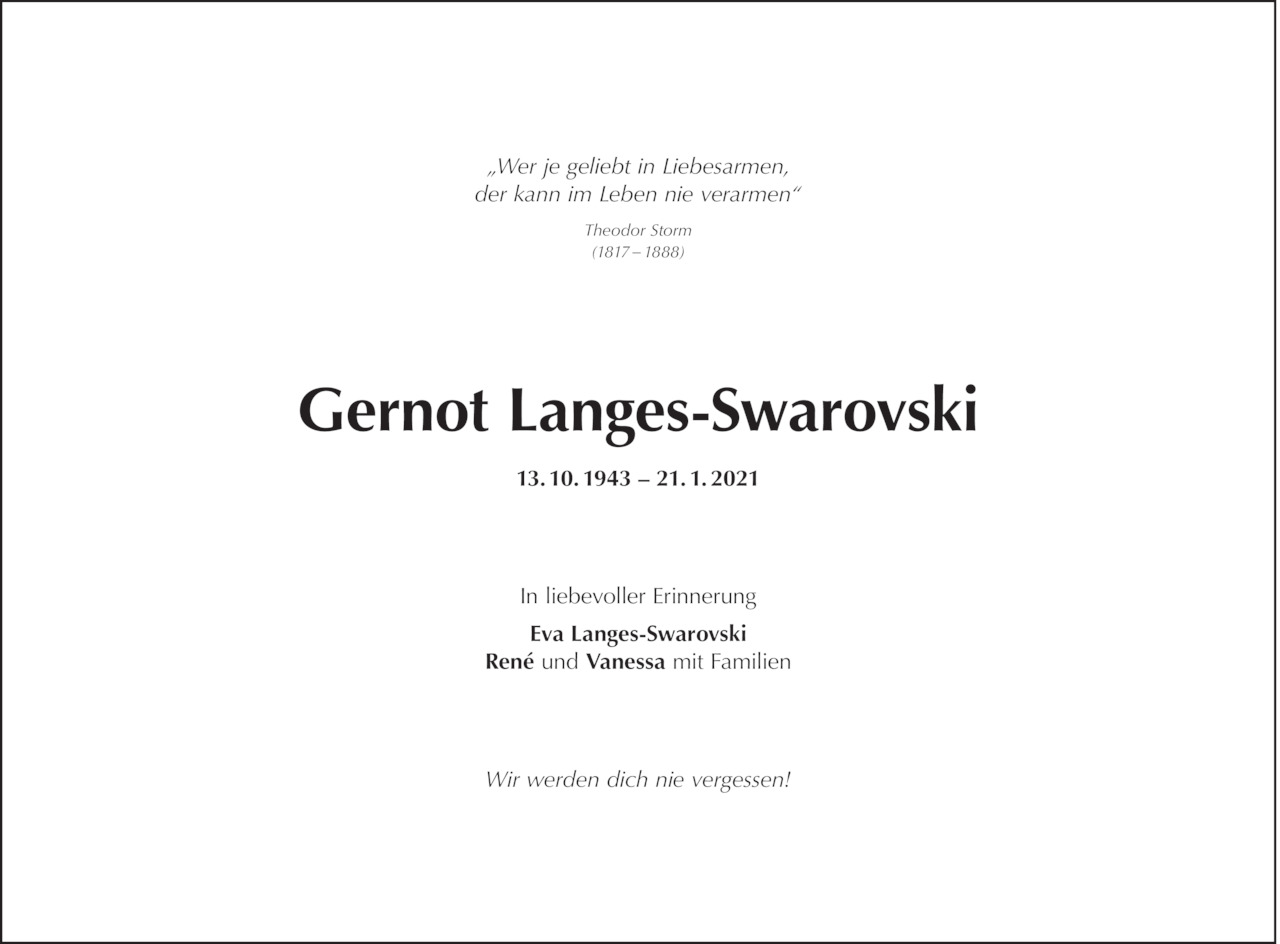 Gernot Langes-Swarovski Bild