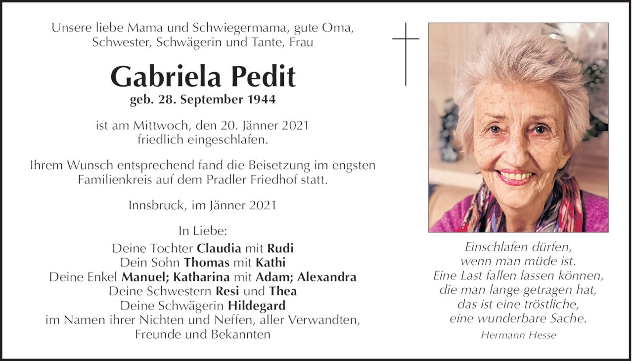 Gabriela Pedit Bild