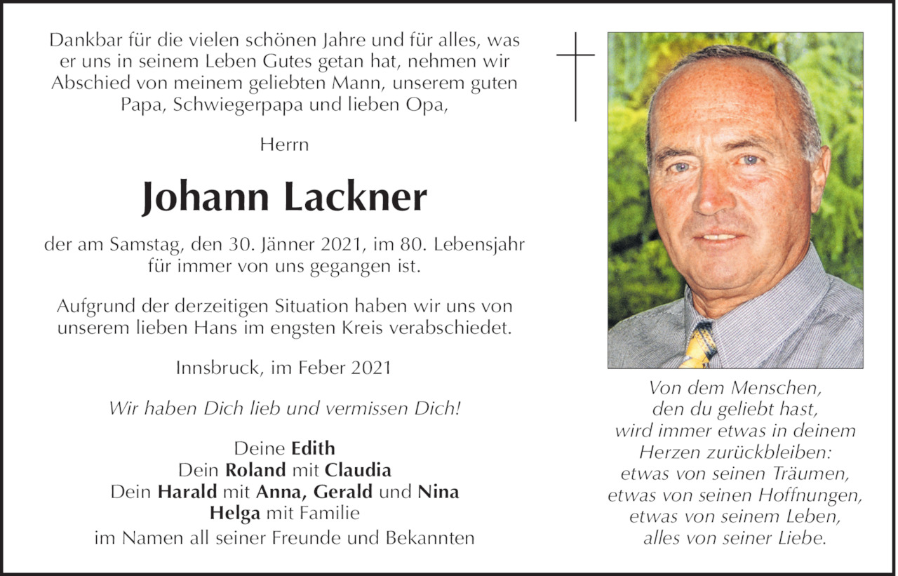 Johann Lackner Bild
