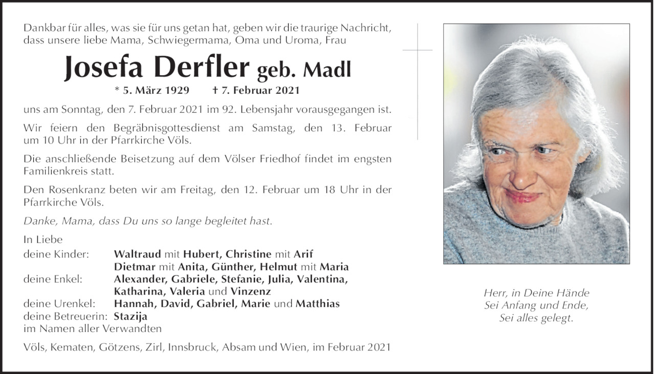 Josefa Derfler Bild