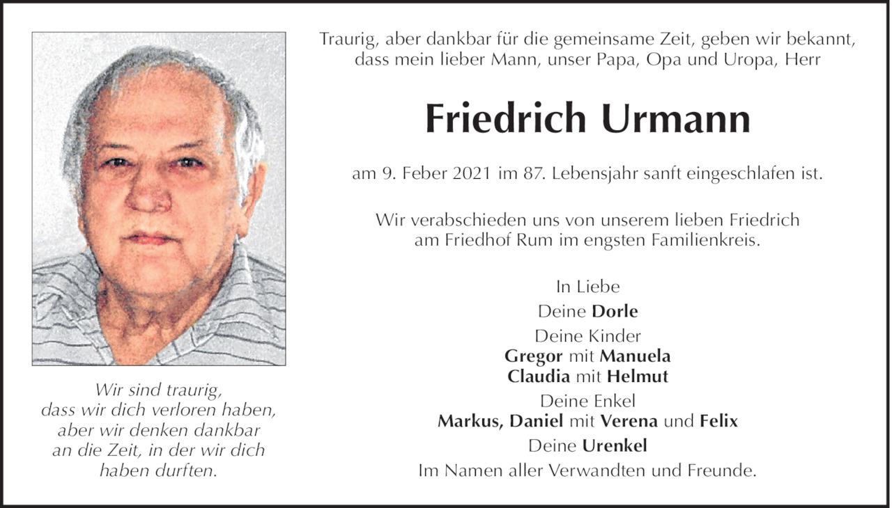 Friedrich Urmann Bild