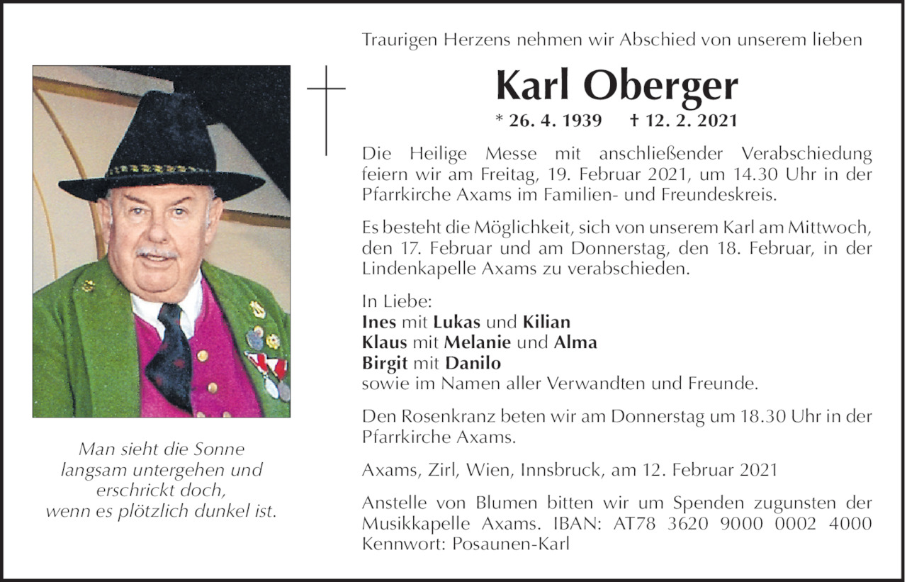 Karl Oberger Bild