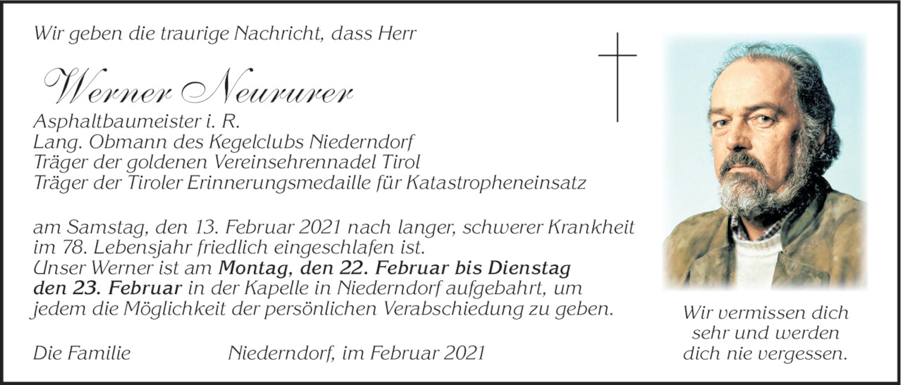 Werner Neururer Bild