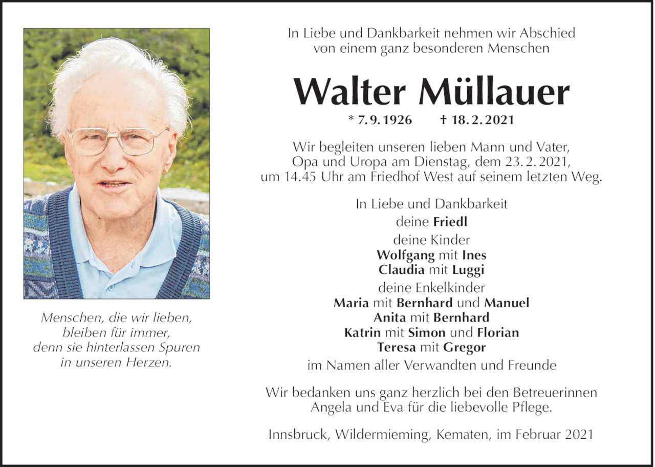 Walter Müllauer Bild