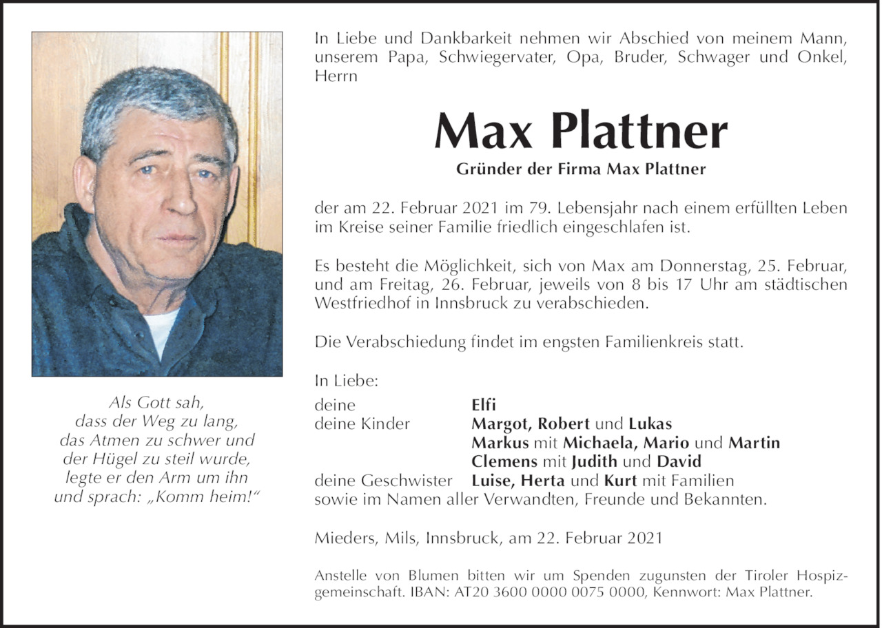 Max Plattner Bild