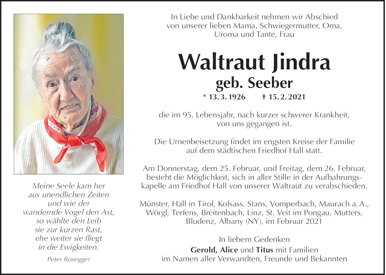 Waltraut  Jindra Bild
