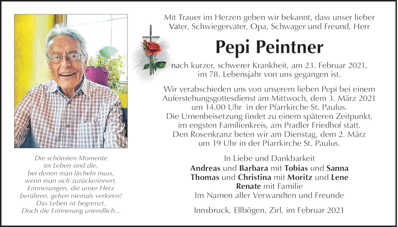 Josef Anton Peintner Bild