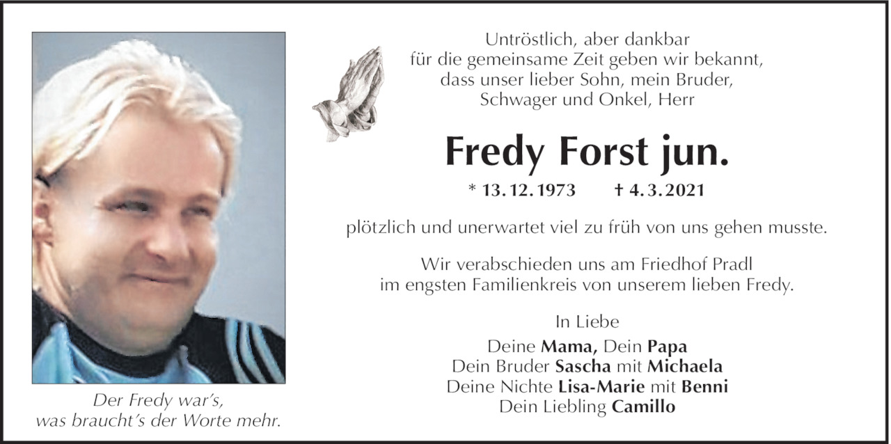 Fredy Forst jun. Bild