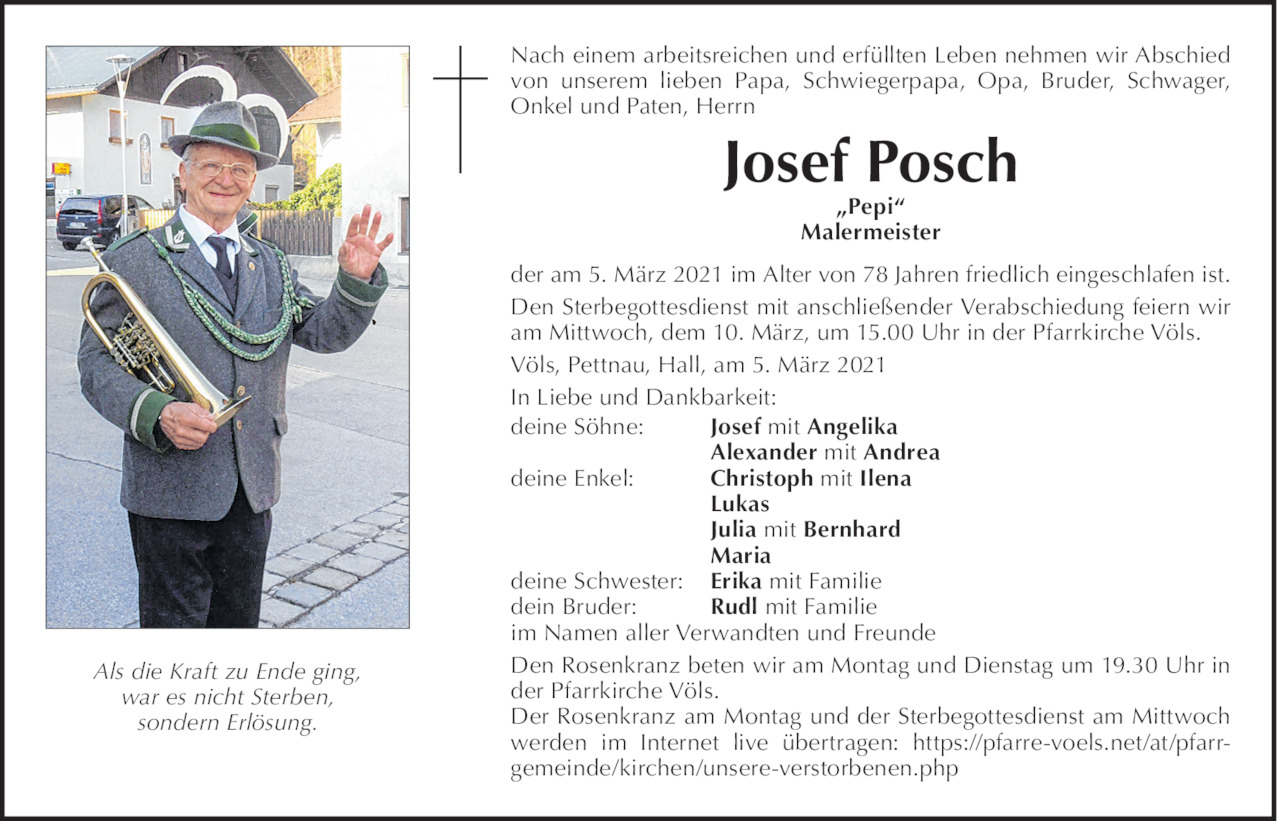 Josef Posch Bild