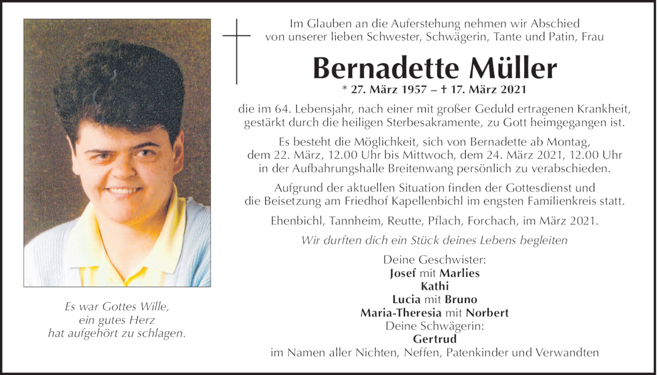 Bernadette Müller Bild