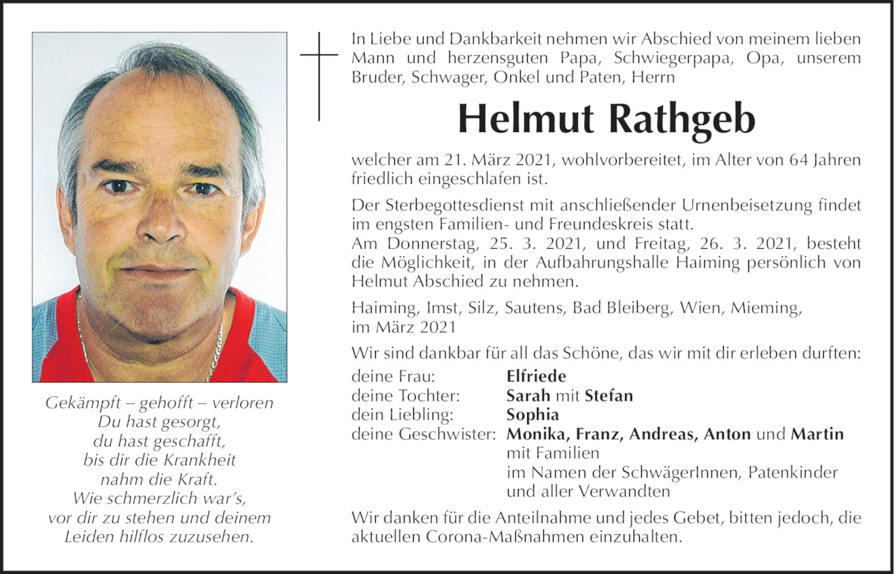 Helmut Rathgeb Bild
