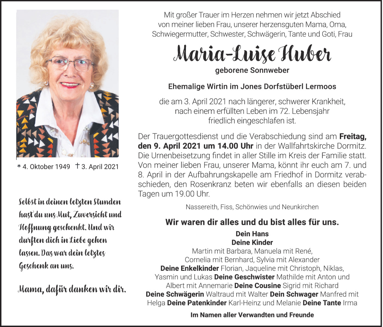Maria-Luise Huber Bild