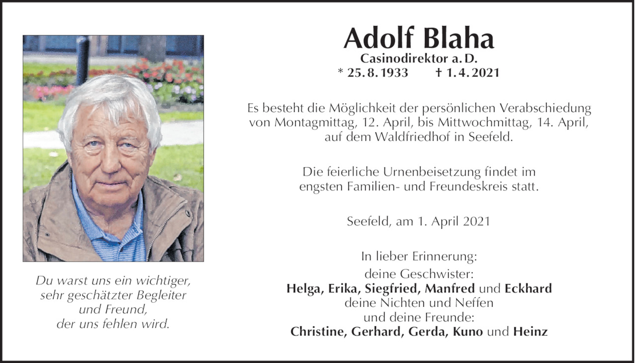 Adolf Blaha Bild