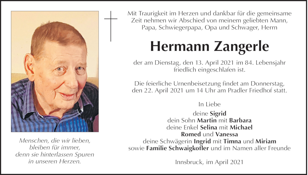 Hermann Zangerle Bild