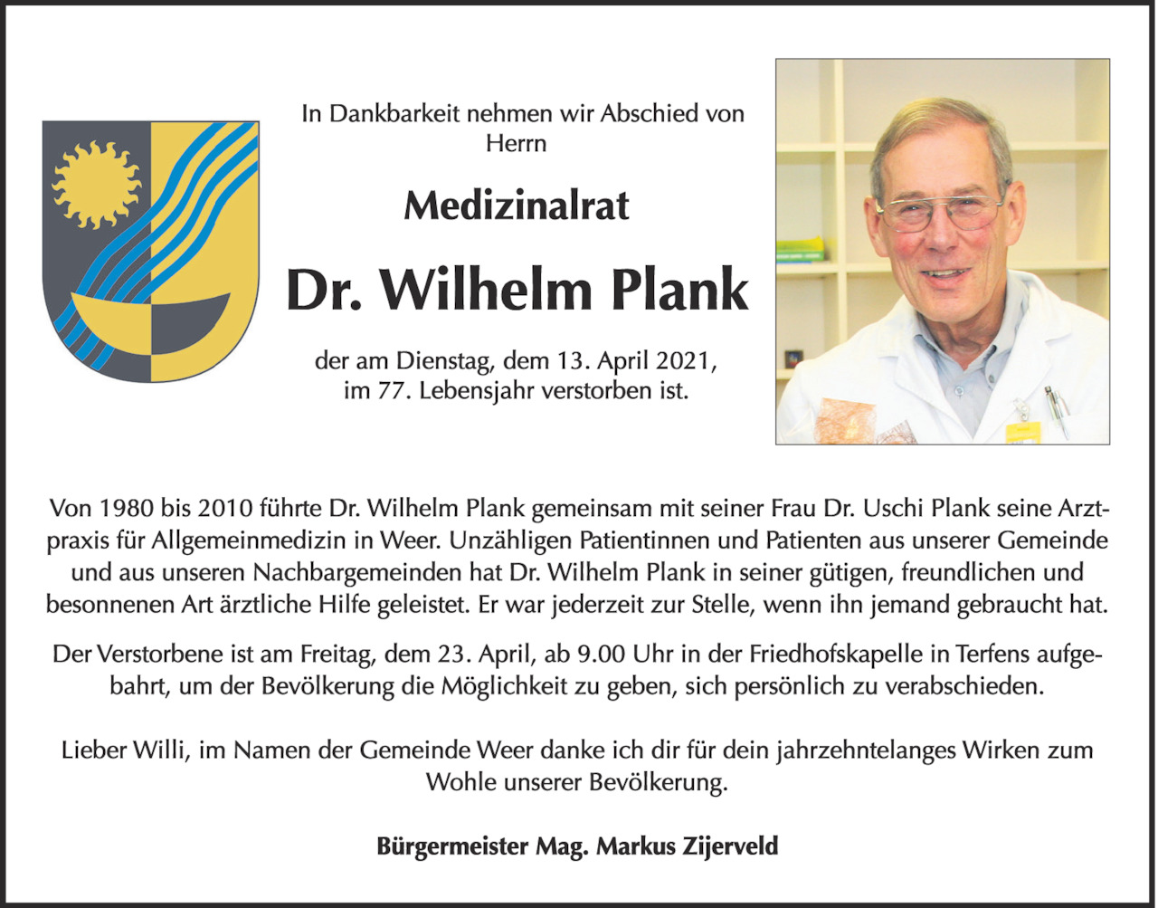 Wilhelm Plank  Bild