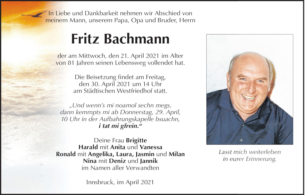 Friedrich Bachmann Bild