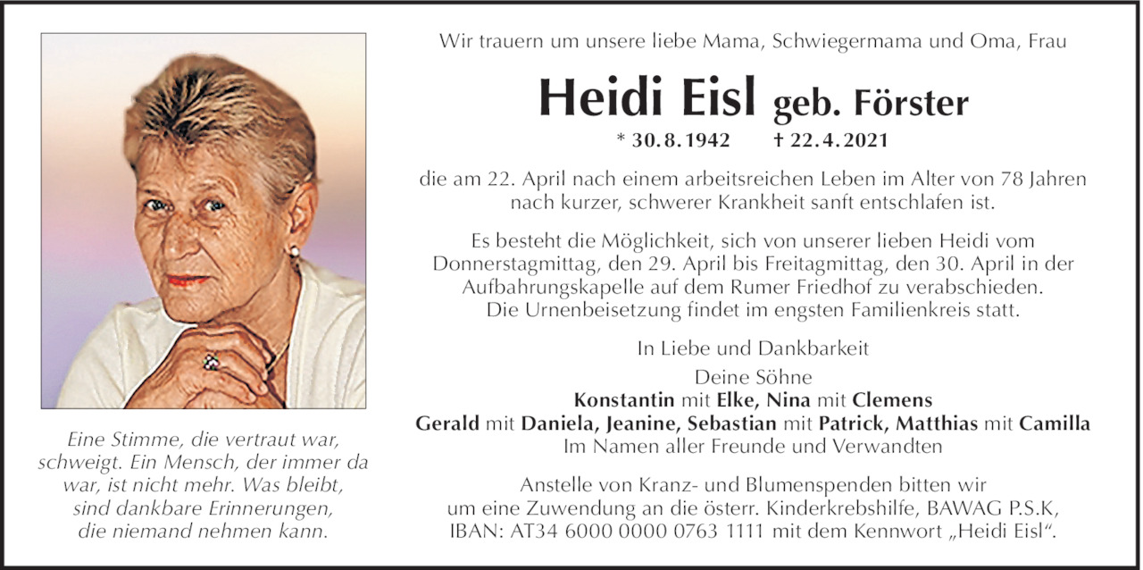 Heidi Eisl Bild