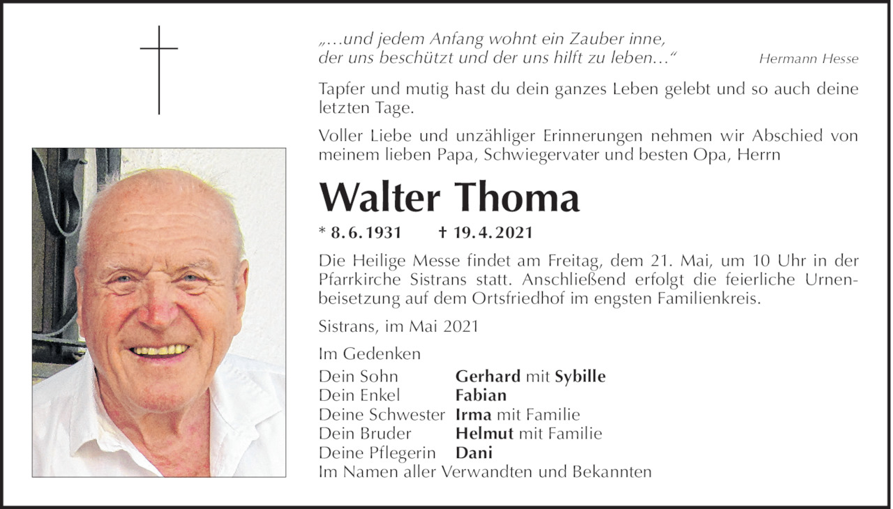 Walter Thoma  Bild