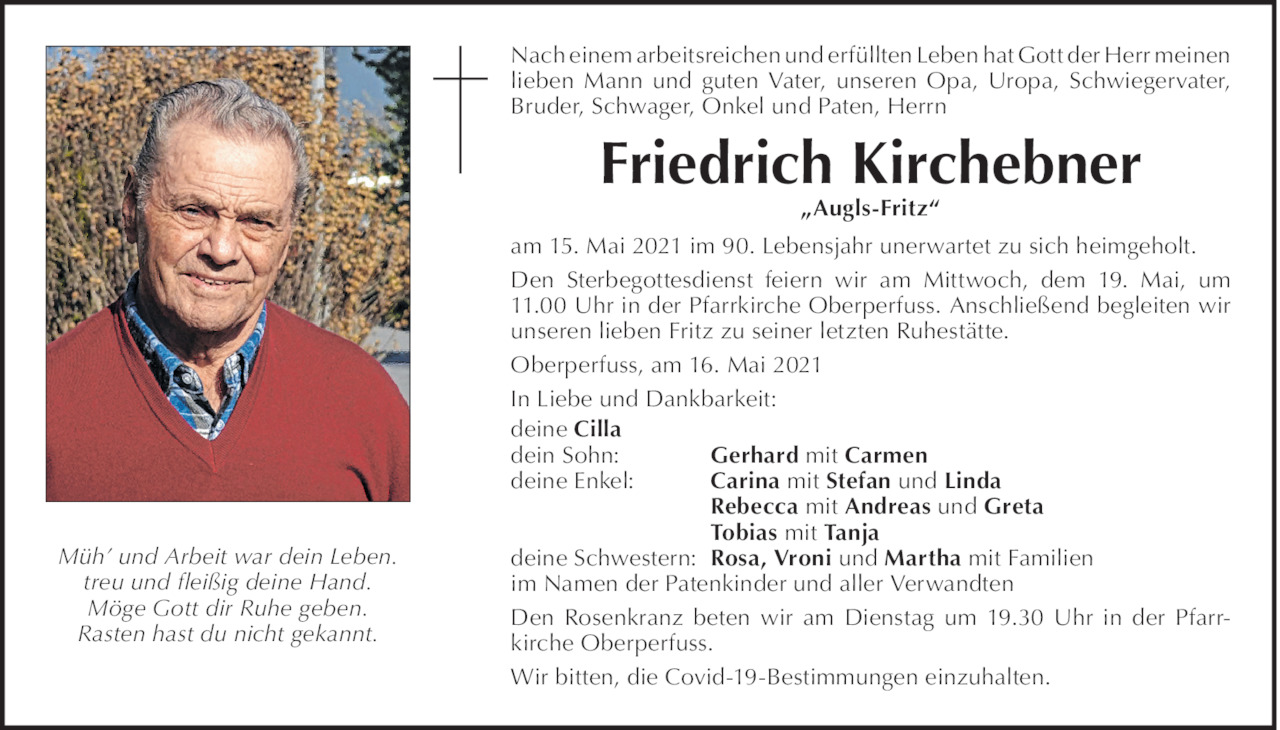Friedrich Kirchebner Bild