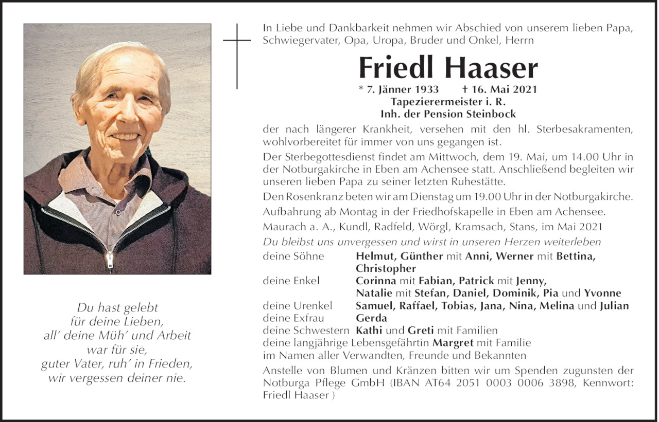 Friedl Haaser Bild
