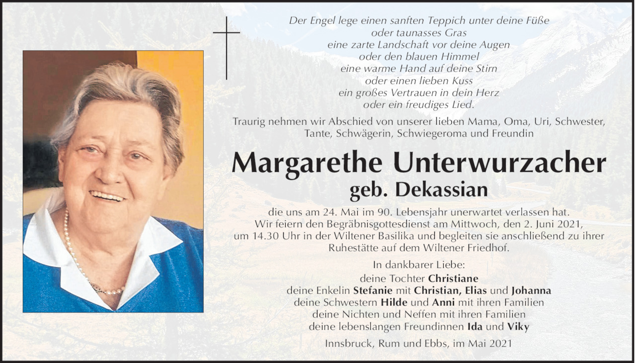 Margarethe Unterwurzacher Bild