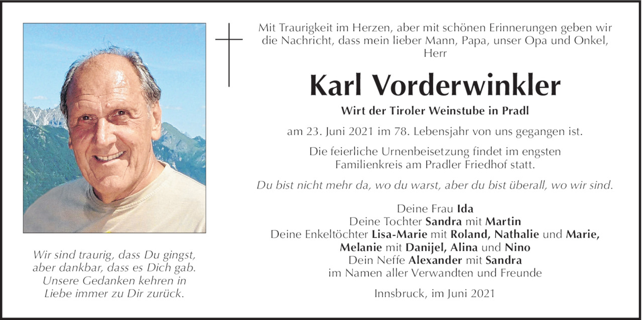 Karl Vorderwinkler Bild