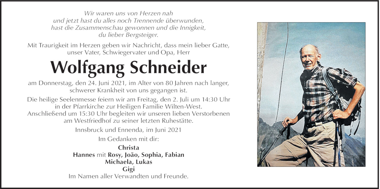 Wolfgang Schneider Bild