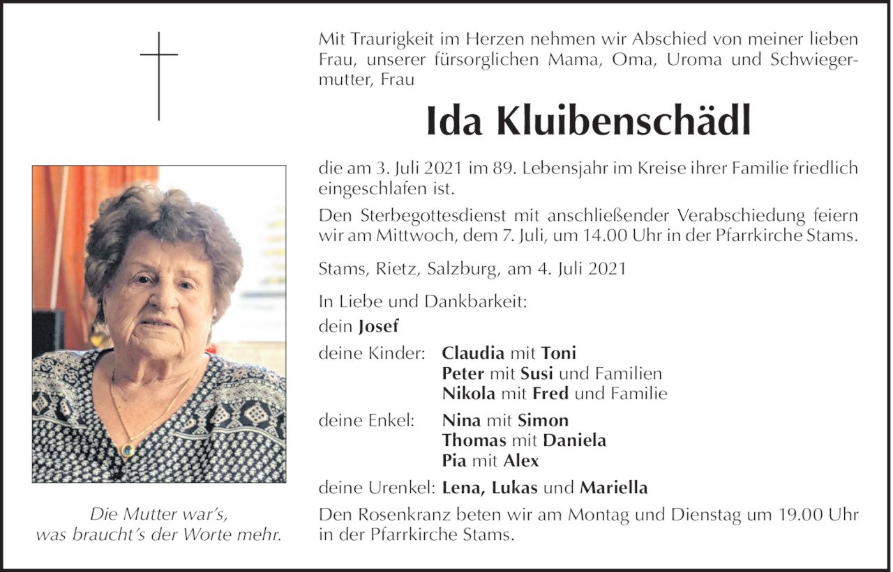 Ida Kluibenschädl Bild