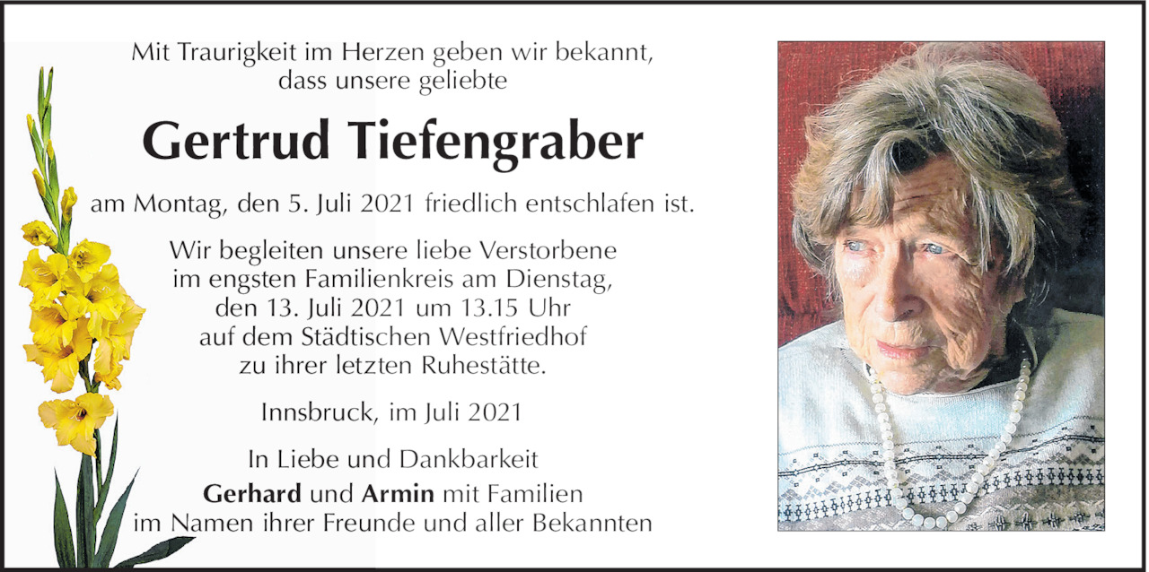 Gertrud Tiefengraber Bild