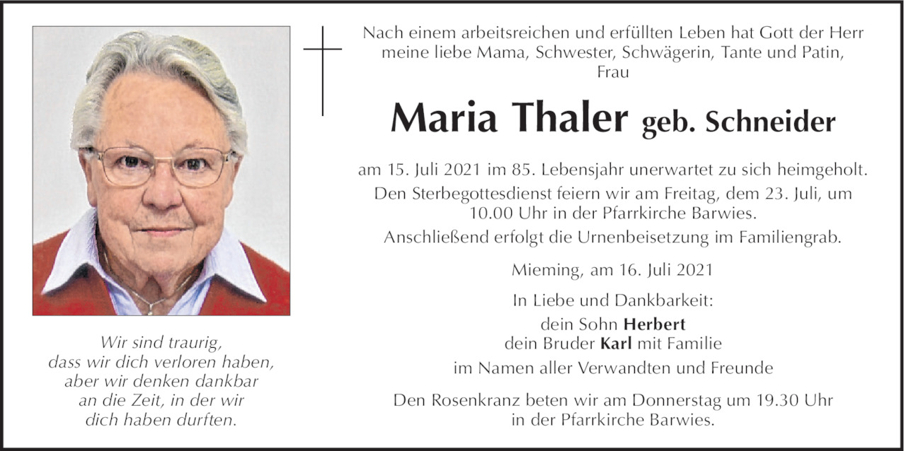 Maria Thaler Bild