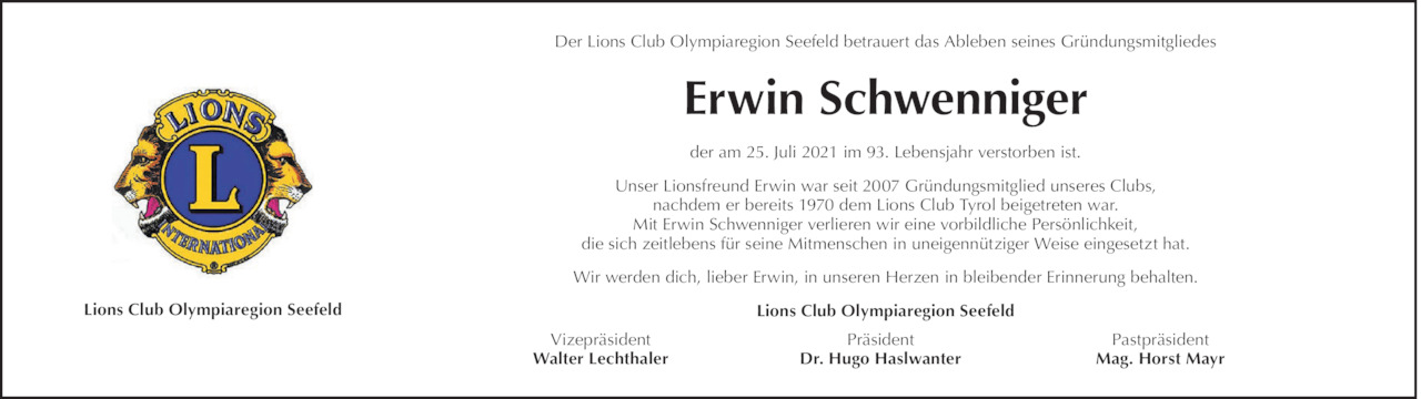 Erwin Schwenniger Bild