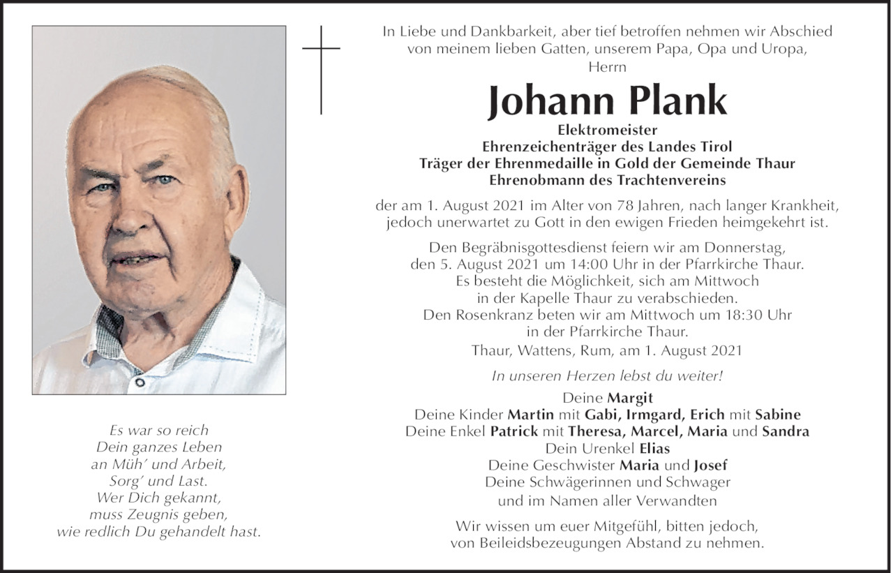 Johann Plank Bild
