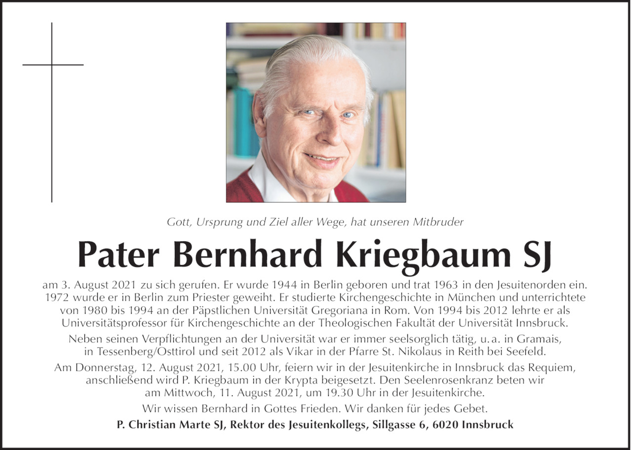 Bernhard Kriegbaum  Bild