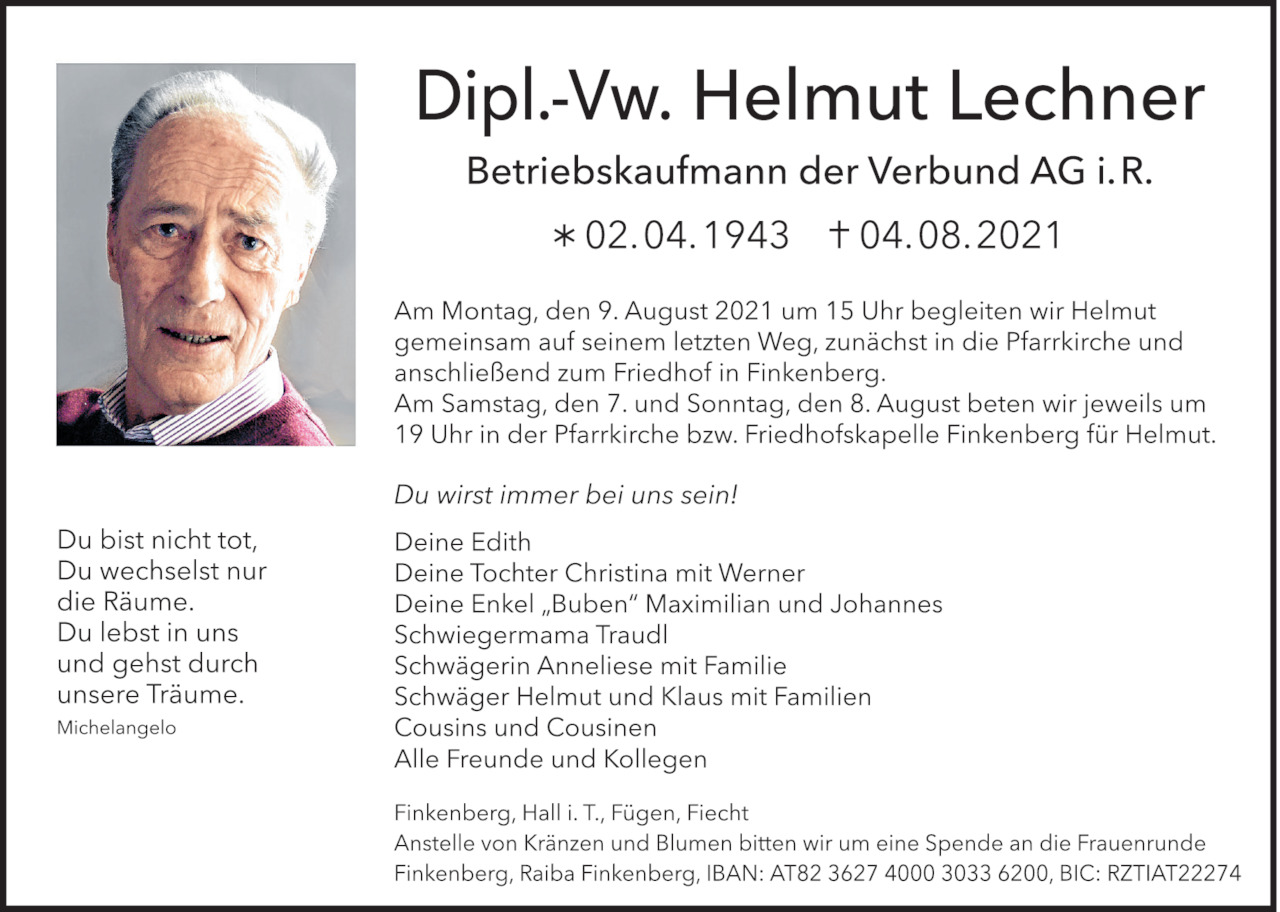 Helmut Lechner Bild