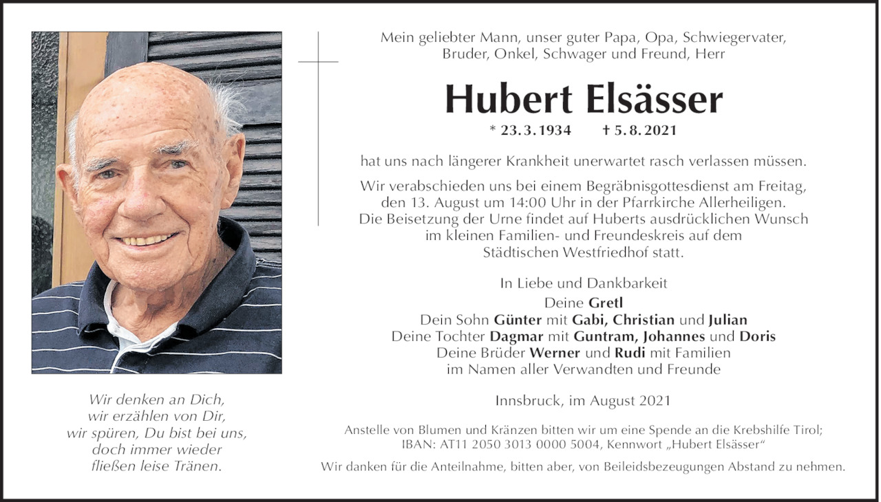 Hubert Elsässer Bild