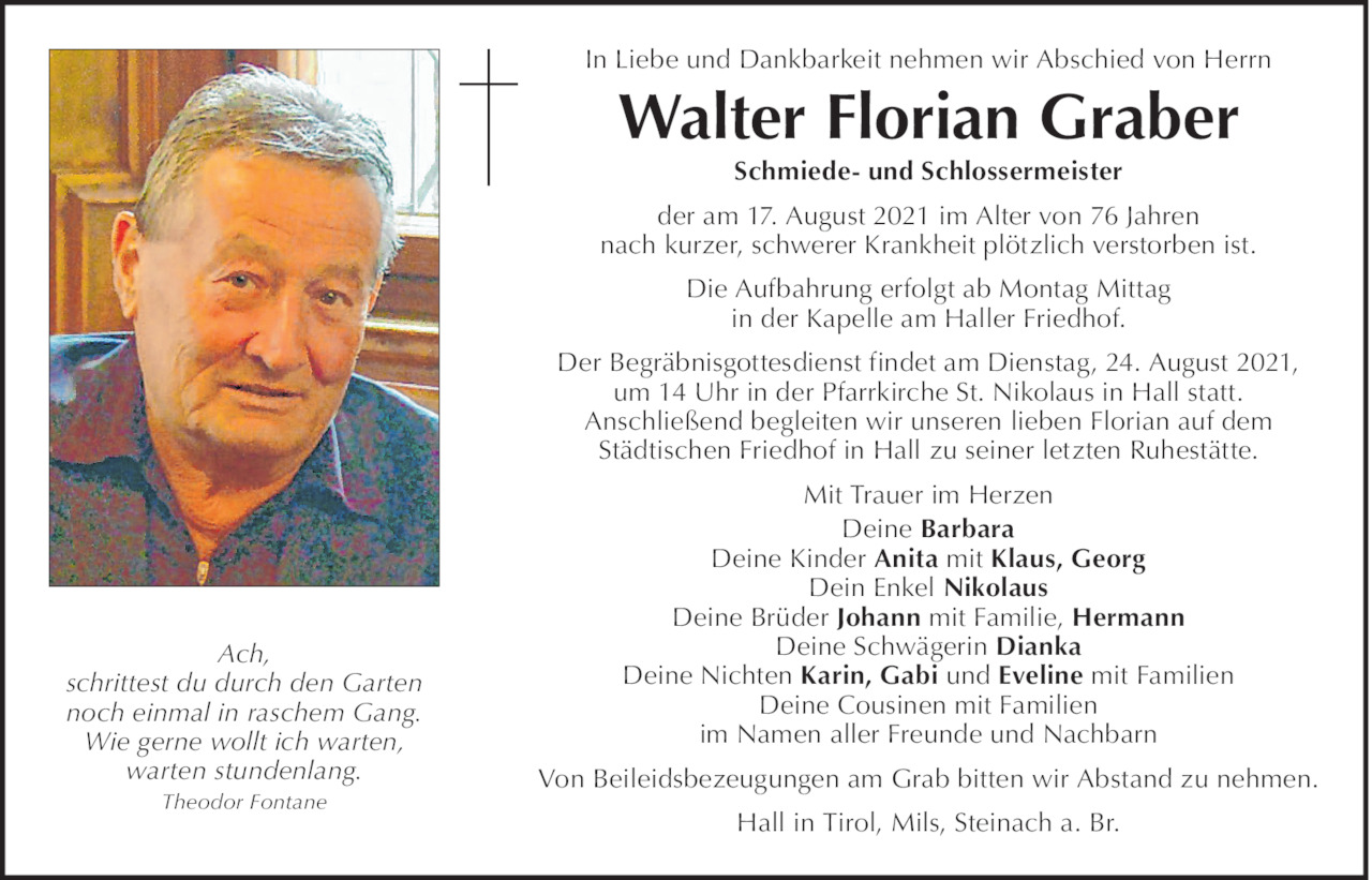 Walter Florian Graber Bild
