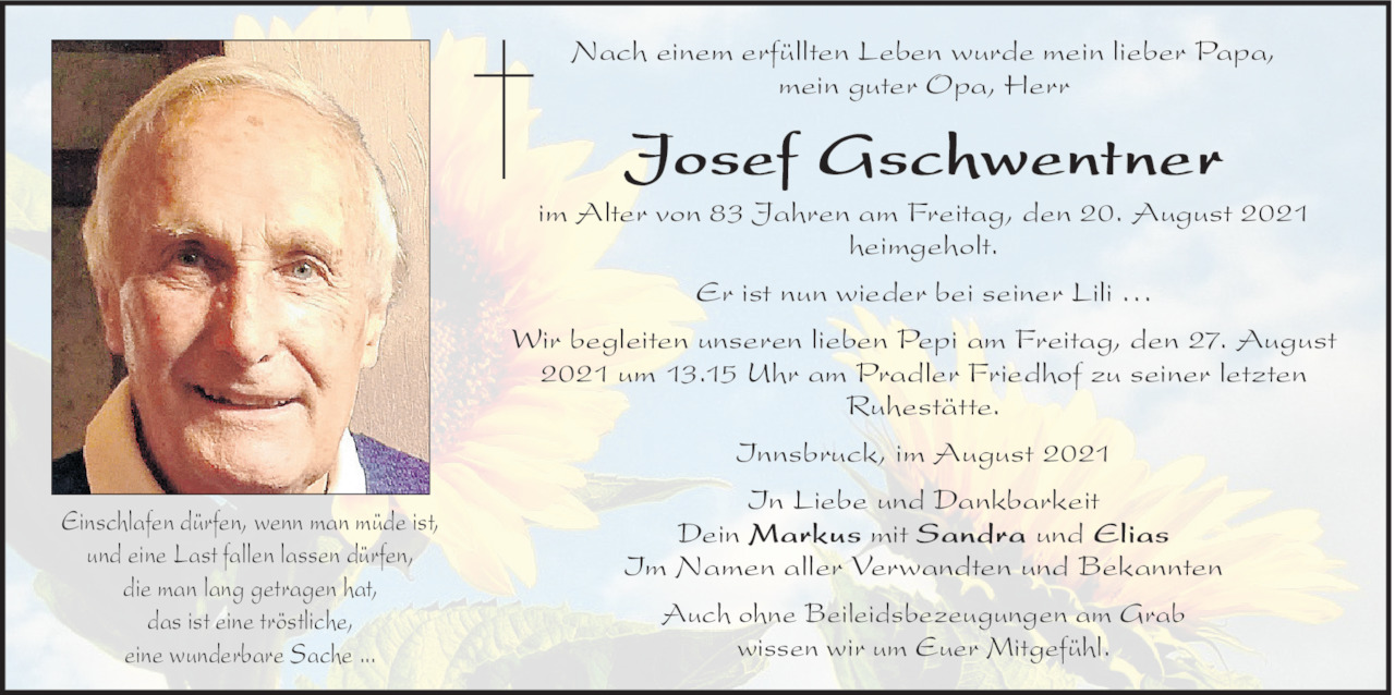 Josef Gschwentner Bild