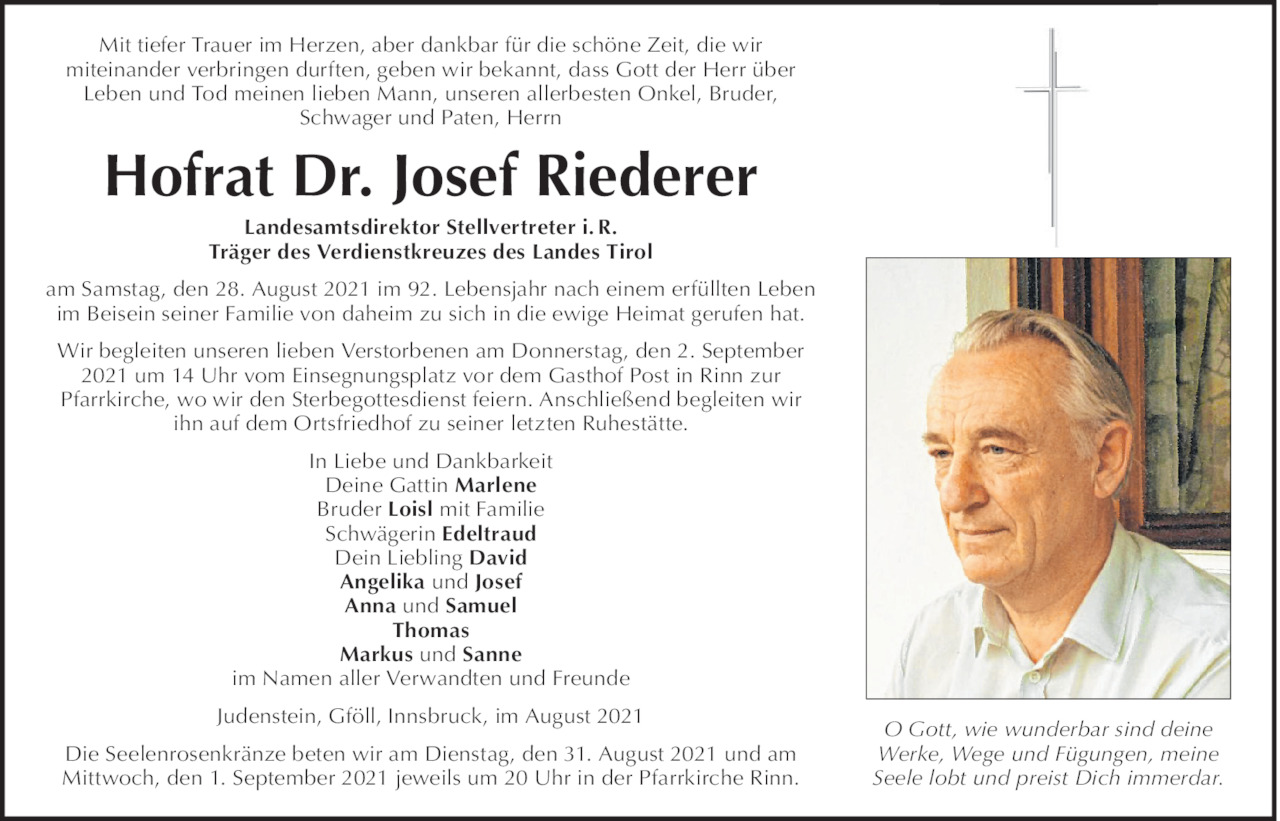 Josef Riederer Bild