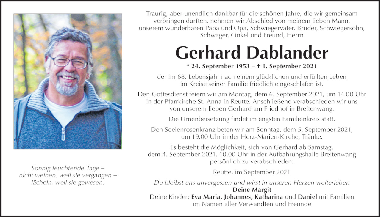 Gerhard Dablander Bild
