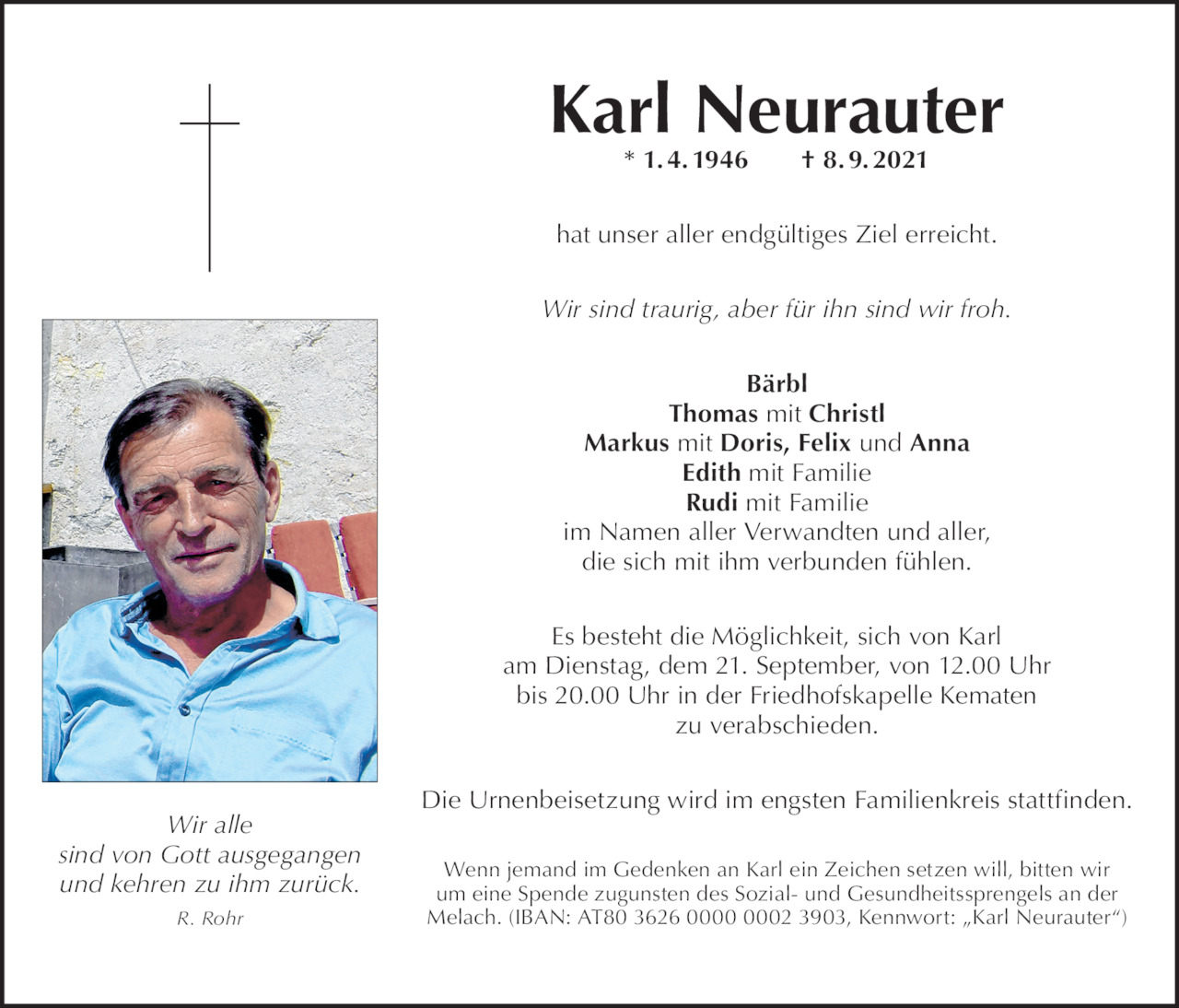 Karl Neurauter Bild