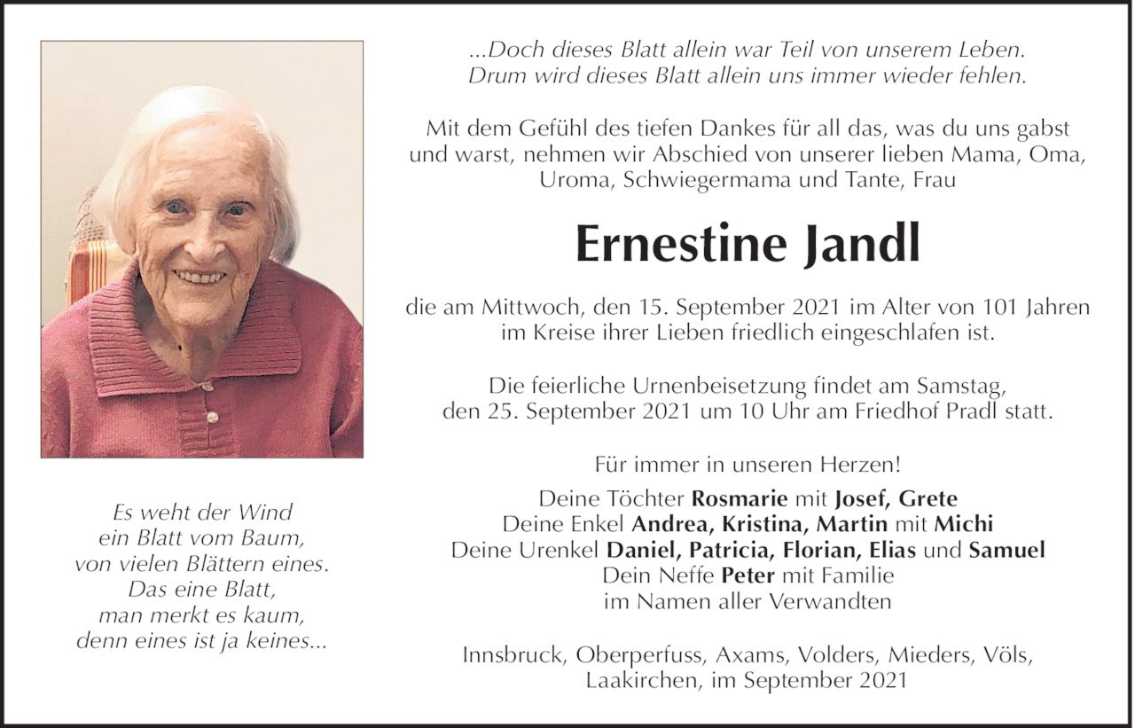 Ernestine Jandl Bild